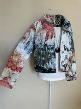 Load image into Gallery viewer, Custom Denim Jacket, Reverse Dyed T-Shirt and Geode Thumbhole Pullover for Alyssa
