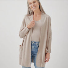 Load image into Gallery viewer, Women’s Medium/Large Organic Cotton Pact Airplane Wrap Cardigan in ‘Sugar Plum’

