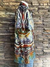 Load image into Gallery viewer, Custom Reverse Geode Button Up Shirt in ‘Midnight Jasper’ for Gena
