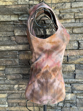 Load image into Gallery viewer, Women’s Medium Geode Fitted Ribbed Tank Top in ‘Turkey Tail Mushroom’
