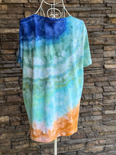 Load image into Gallery viewer, Women’s Large Geode V-Neck T-Shirt in ‘Sand &amp; Sea’

