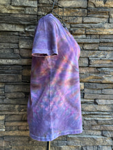 Load image into Gallery viewer, Women’s Small V-Neck T-Shirt in ‘Sugar Plum’ Spiral

