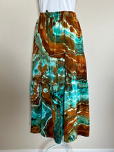 Load image into Gallery viewer, Custom Geode Tiered Maxi Skirt and Tank Top in ‘Boulder Turquoise’ for Lynn
