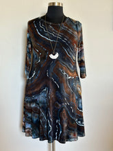 Load image into Gallery viewer, Custom 3/4 Sleeve Geode Dress in ‘Desert Night’ for Susan
