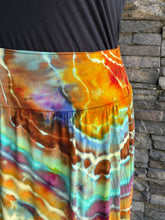 Load image into Gallery viewer, Women’s XL (can fit a XXL, too) Geode Midi Skirt with Pockets in ‘Koroit Boulder Opal’

