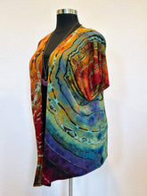 Load image into Gallery viewer, Women’s Large Reverse Geode Kimono in ‘Bold as Love’
