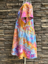 Load image into Gallery viewer, Women’s XS Geode Linen/Rayon Short Sleeve Babydoll Dress with Pockets in ‘Bird Song’
