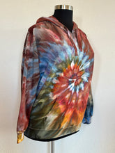 Load image into Gallery viewer, Women’s XXL Gravity Spiral Hoodie in ‘Rustic Rainbow’
