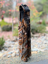 Load image into Gallery viewer, Women’s Large Geode Wide-Leg Linen/Rayon Overalls in ‘Turkey Tail Mushroom’
