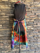 Load image into Gallery viewer, Adult Reverse Dyed Spiral Apron with Pockets in ‘Bold As Love’
