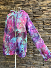 Load image into Gallery viewer, Men’s XL (but fits like a Women’s Large Tall) Upcycled J.Crew Sherpa Fleece Lined Zip-Up Hoodie in ‘Let It Grow’
