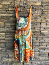 Load image into Gallery viewer, Women’s Small Geode Square-Neck Ballet Dress with Pockets in ‘Petrified Wood’
