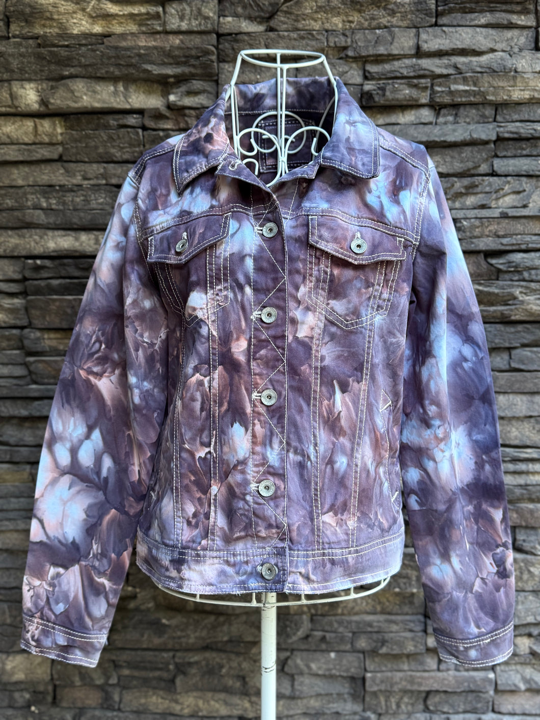 Custom Ice Dyed Jacket in ‘Dark Black’ for Chris