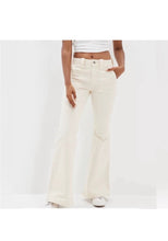 Load image into Gallery viewer, Women’s Size 6 (maybe closer to a 4) Small ‘Festival Flare’ Corduroy Bell Bottom Pants in ‘Brushed Steel’
