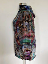 Load image into Gallery viewer, Women’s Large Reverse Geode Hoodie Dress in ‘Rainbow Obsidian’
