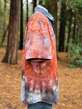 Load image into Gallery viewer, Men’s XL Loose Geode Short Sleeved Polo Shirt in ‘Phoenix Rising’
