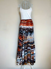 Load image into Gallery viewer, Women’s XS (fits like a small) Geode 100% Rayon Caravan Maxi Skirt in ‘Painted Hills, Or’
