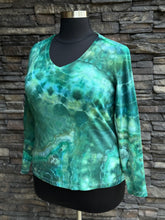 Load image into Gallery viewer, Custom Geode Long Sleeve Shirt in ‘Emerald Waters of Lake Tahoe’ for Kathy
