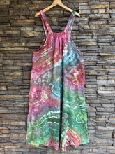 Load image into Gallery viewer, Custom Geode Wide-Leg Linen/Rayon Overalls in ‘Tide Pool’ for Stacey
