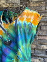 Load image into Gallery viewer, Women’s Small (can fit a medium too) U-Neck 100% cotton Midi Dress in ‘Bold As Love’
