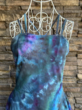 Load image into Gallery viewer, Women’s Small Pact Organic Cotton Geode Strappy Skater Dress with Pockets in ‘Mermaid Tail’
