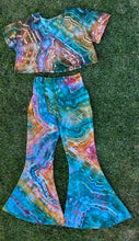 Load image into Gallery viewer, Custom Geode Super Bell Yoga Pants and Matching Crop Top for Emily
