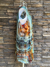 Load image into Gallery viewer, Women’s Medium Geode Sleeveless Cardigan with Pockets in ‘Boulder Turquoise’

