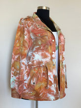 Load image into Gallery viewer, Women’s XL Upcycled Loft 100% Lyocell Cargo Jacket in ‘Lichen &amp; Rust’
