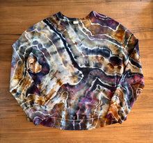 Load image into Gallery viewer, Custom Geode Thumbholes &amp; Pockets Pullover in ‘Autumn Dawn’ for Christine
