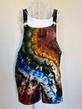 Load image into Gallery viewer, Custom Geode Overall Shorts in ‘Rustic Rainbow’ for Tonya
