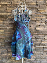 Load image into Gallery viewer, Women’s Small Pact Organic Cotton Geode Strappy Skater Dress with Pockets in ‘Mermaid Tail’
