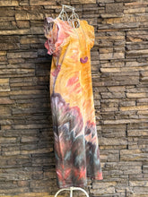 Load image into Gallery viewer, Women’s Small Upcycled 100% Cotton Flutter Sleeve Midi Dress in ‘Pinot Sage’ Inclined Twist
