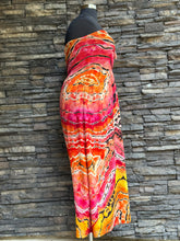 Load image into Gallery viewer, Custom Reverse Geode Strapless Maxi Dress in ‘Sherbet’ for Lacy
