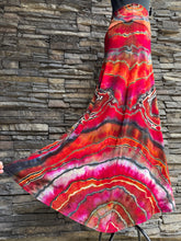 Load image into Gallery viewer, Women’s Medium Reverse Geode Maxi Skirt in ‘Fire On The Mountain’
