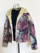 Load image into Gallery viewer, Women’s Large Upcycled Sherpa Lined Corduroy Jacket in ‘Brushed Steel’
