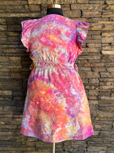 Load image into Gallery viewer, Women’s Large Geode Flutter Sleeve Dress with Pockets in ‘Bird Song’
