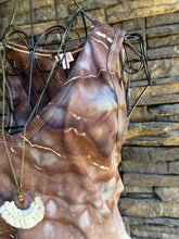 Load image into Gallery viewer, Women’s XL V-Neck Ribbed Cropped Geode Tank Top in ‘Iron Rust’
