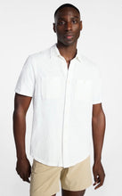 Load image into Gallery viewer, Men’s Large Geode Knit Button-up Short Sleeved Shirt in ‘Serpentine’

