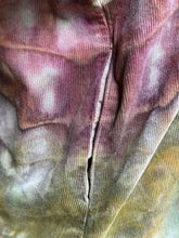 Load image into Gallery viewer, Women’s Large (can fit an XL too) Oversized Geode Corduroy Long Sleeve Button Up Shirt with Pockets in ‘Rustic Rainbow’
