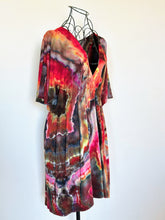 Load image into Gallery viewer, Women’s Large Geode Kimono Style Dress in ‘Fire On The Mountain’
