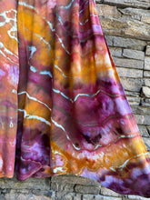 Load image into Gallery viewer, Women’s Large Geode 100% Rayon Split-Leg Wide-Leg Pants in ‘Black Cherry Gold’
