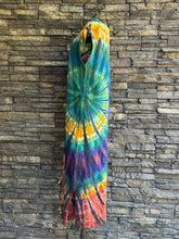 Load image into Gallery viewer, Women’s Small (can fit a medium too) U-Neck 100% cotton Midi Dress in ‘Bold As Love’
