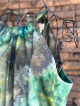 Load image into Gallery viewer, Women’s Large Scrunched Geode Halter Style Dress with Pockets In ‘Moss Agate’
