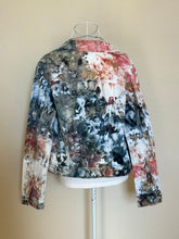 Load image into Gallery viewer, Custom Denim Jacket, Reverse Dyed T-Shirt and Geode Thumbhole Pullover for Alyssa
