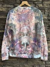 Load image into Gallery viewer, Unisex Medium Heart Pullover Sweatshirt with Kangaroo Pocket in ‘Bubblegum Raven’

