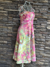 Load image into Gallery viewer, Women’s Small Denim Corset Midi A-Line Dress with Pockets in ‘Warrior Princess’
