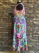Load image into Gallery viewer, Women’s Large 12/14 (runs large, fits closer to an XL) 100% Cotton Tiered Halter Midi Dress with Pockets in ‘Cosmic Eyes’
