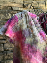 Load image into Gallery viewer, Women’s Medium Geode Cotton Gauze Top &amp; Short Outfit Set in ‘Cosmic Storm’
