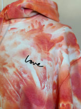 Load image into Gallery viewer, Women’s Large ‘Love’ Hoodie in ‘Coral Pink’
