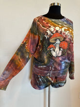 Load image into Gallery viewer, Women’s 1X Geode ‘Mushroom Moon’ Lounge Set in ‘Rustic Rainbow’
